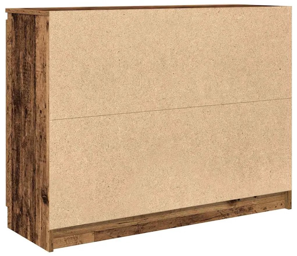 antik fa szerelt fa tálalószekrény fiókos 100,5x35x76 cm