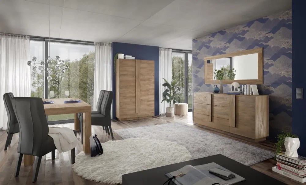 Jupiter 2 ajtós komód mercure tölgy 120 cm