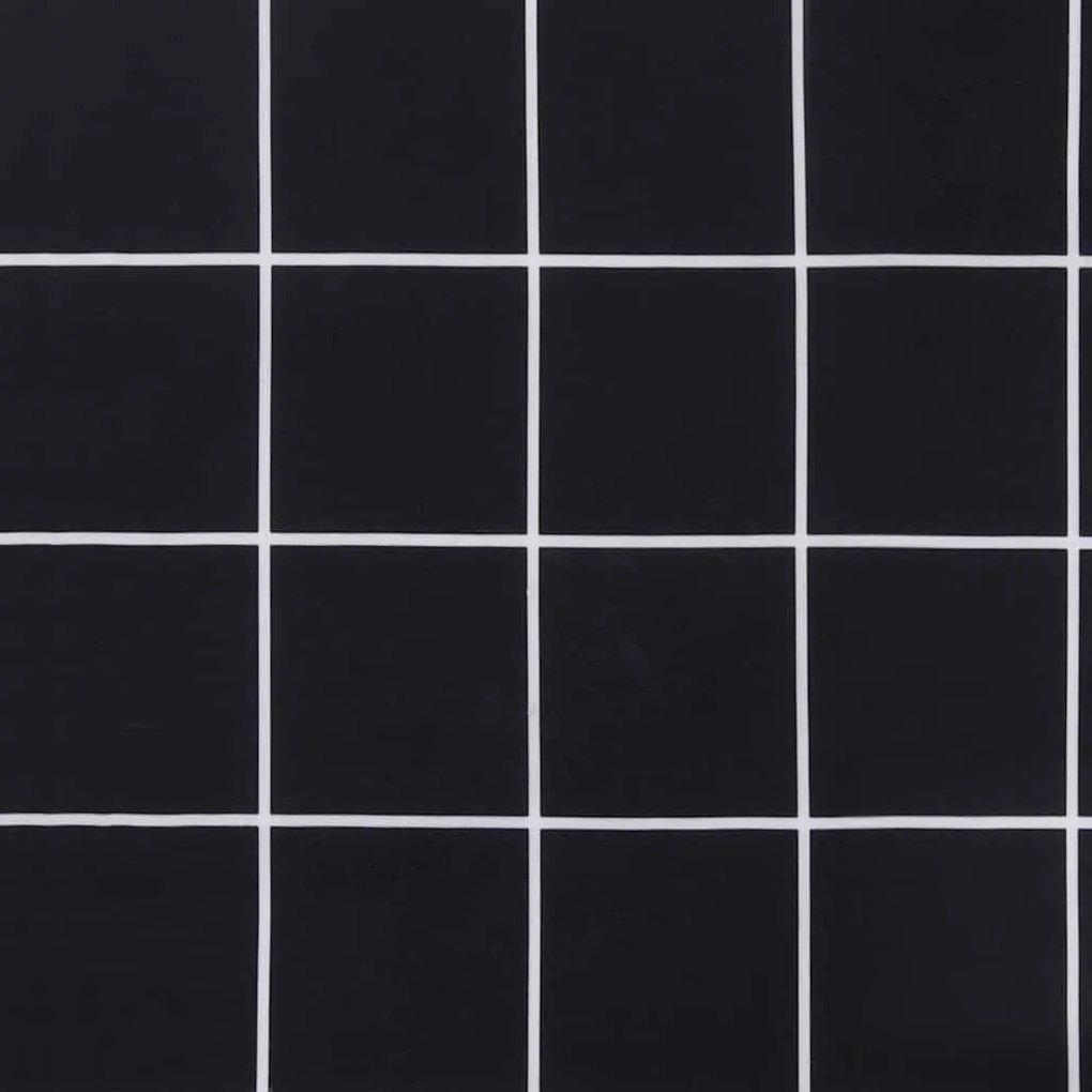 Kerti pad párna Kockás Fekete 180 x 50 x 4 cm Oxford szövet