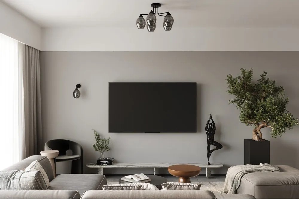 Fekete fali lámpa ø 25 cm Garten – Sollux