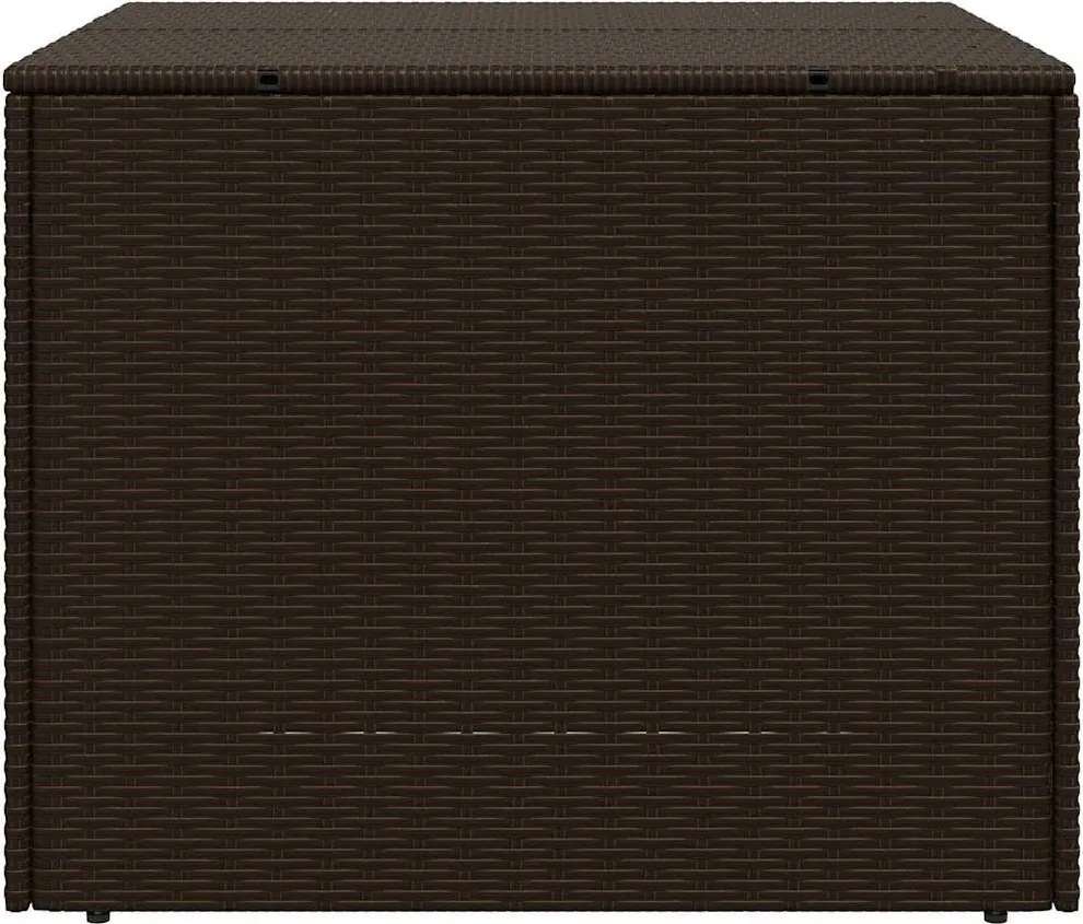 vidaXL barna polyrattan kerti tárolóláda 291 L