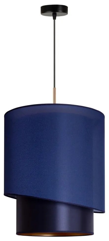 Duolla - Csillár zsinóron PARIS 1xE27/15W/230V á. 40 cm kék/arany