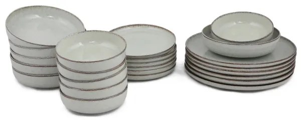 24 részes zöld porcelán étkészlet