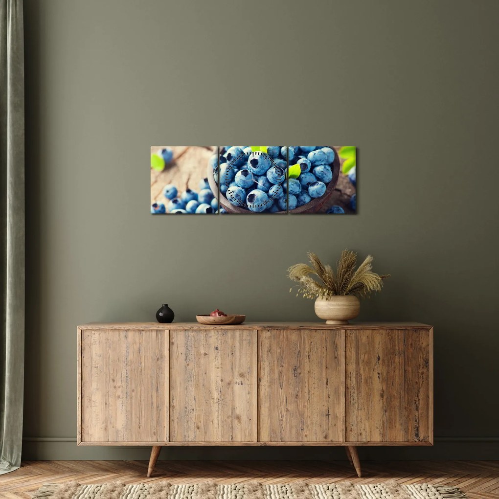 Kép - Áfonya (órával) (90x30 cm)