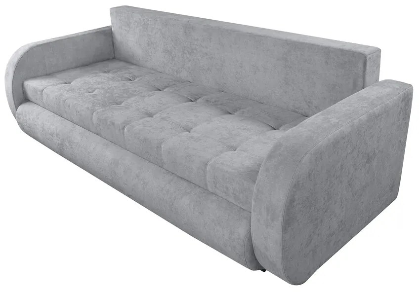 Siena Kihúzható kanapé, 230x97x78 cm, tárolóládával, szürke