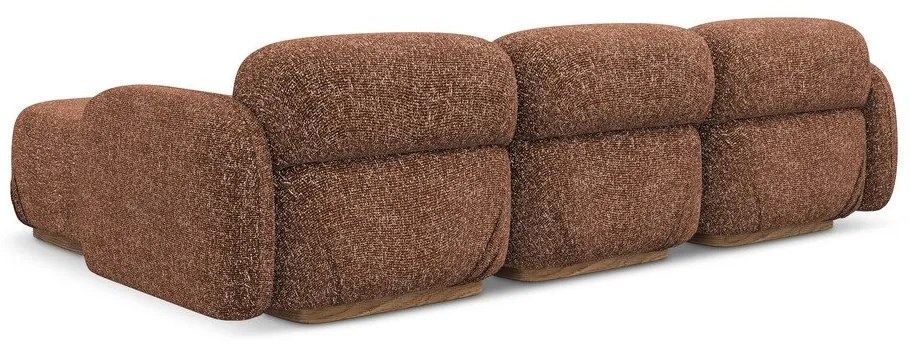 Narancssárga-barna moduláris sarokkanapé (variálható sarok) Ailani – Makamii