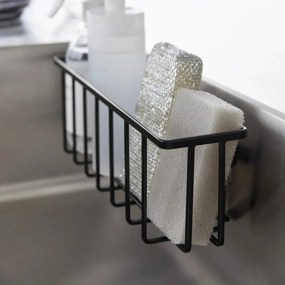 Fekete öntapadós fém mosogatóeszköz tartó Film Hook – YAMAZAKI