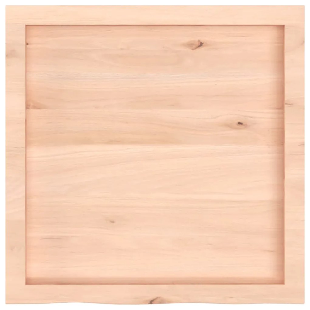 kezeletlen tömör tölgyfa fali polc 60x60x(2-4) cm