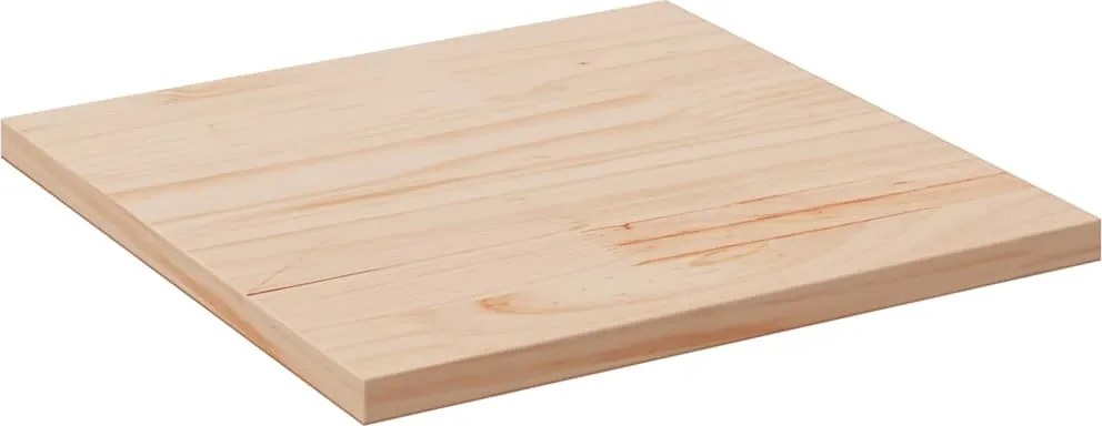 vidaXL tömör fenyőfa négyszögű asztallap 60 x 60 x 2,5 cm