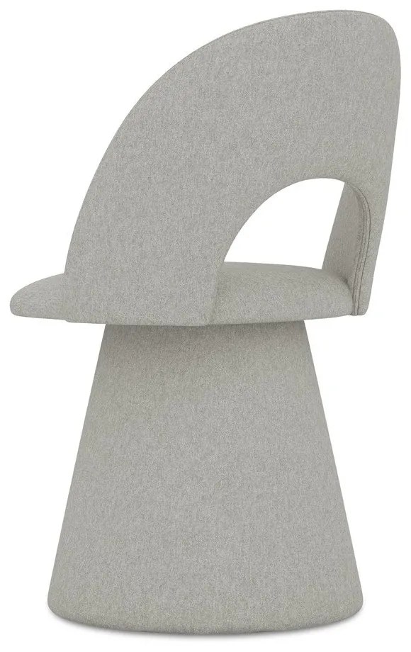 Világosszürke kárpitozott étkezőfotel Kalo – Makamii