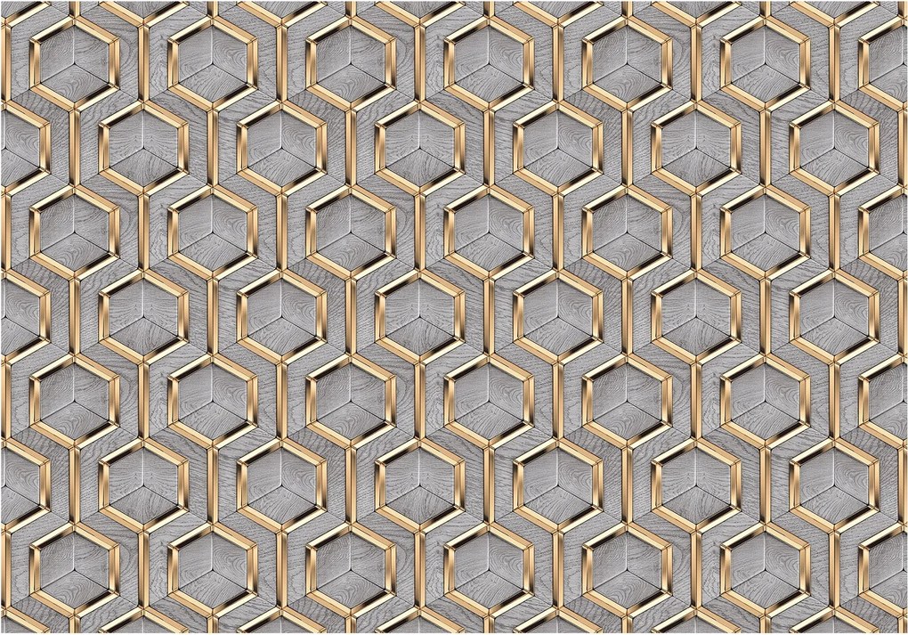 Fotótapéta Geometrikus absztrakt prizmák 416x254 nappaliba +ragasztó