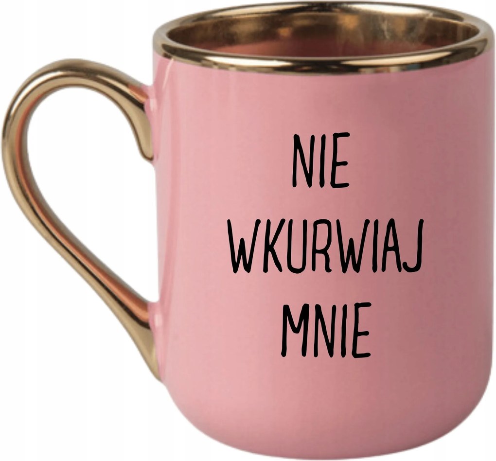 Bögre Elegáns Rózsaszín Arany Rant Vicces Ajándék Nem******