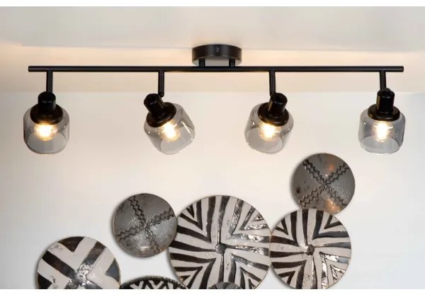 Lucide 77979/04/30 - Spotlámpa BJORN 4xE14/40W/230V fekete