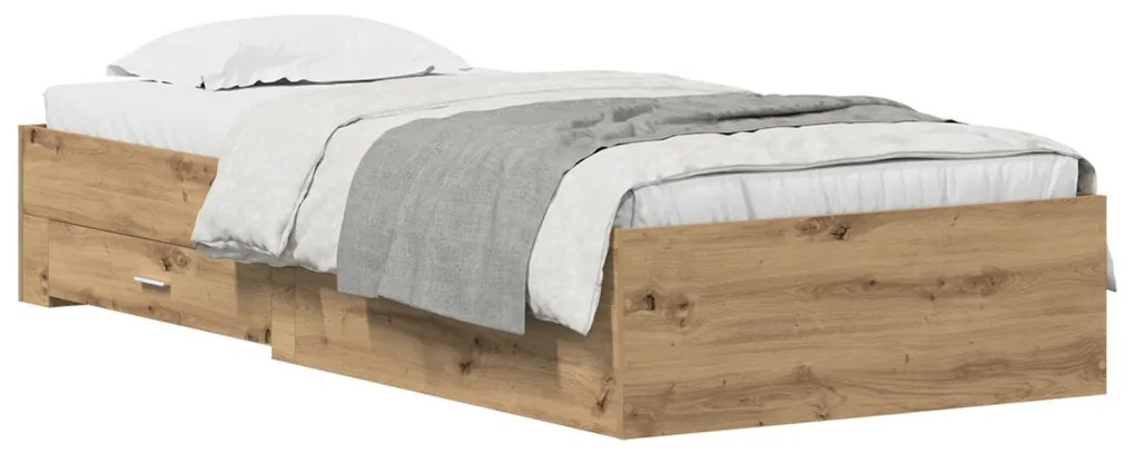 Ágykeret Artisan Oak 90x190 cm Műanyag
