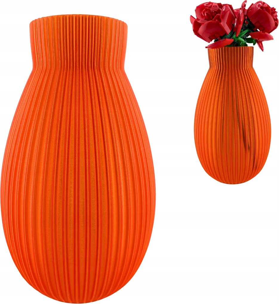 Linea – Narancssárga virág váza, Lego Icons Botanicals szárított kompozíciók