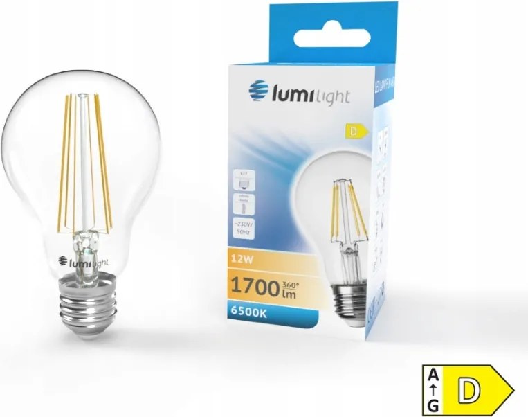 Led izzó A60 E27 12W Hideg Ideális otthonra és irodába