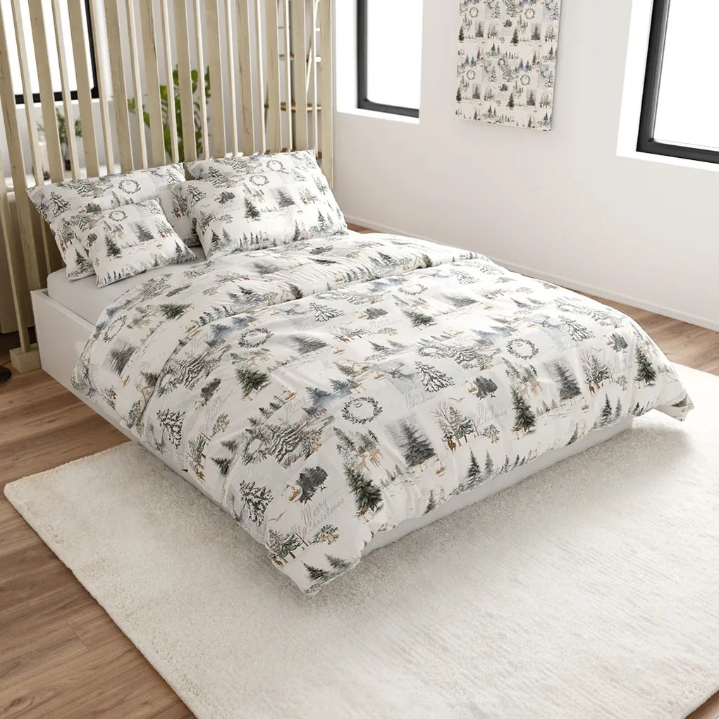 Pamut ágynemű WINTER WHISPER színes Ágyneműhuzat mérete: 70 x 90 cm | 140 x 200 cm