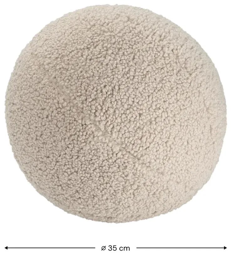 Világosbarna buklé párna gyerek kanapéhoz Ball – Wigiwama