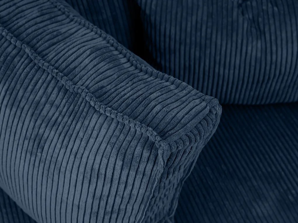 Sötétkék sarokkanapé SMART COSARO, kinyitható + 2 párna AJÁNDÉK