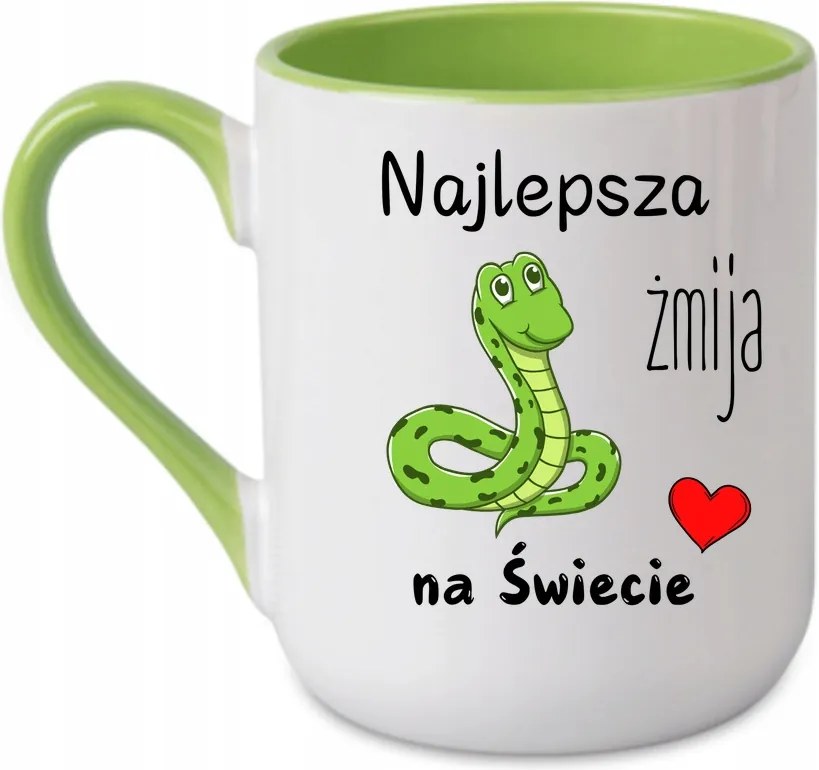 Bögre A világ legjobb kígyója Barátnő anya anyós Zöld 330