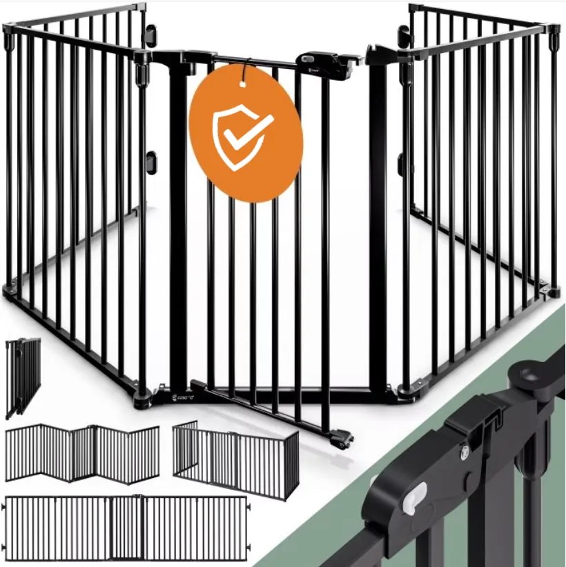 Casaria® Kandallórács 306x76,5 cm