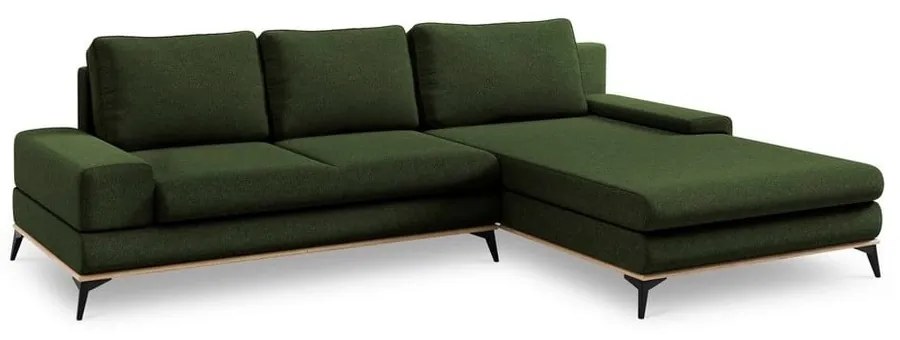Planet üvegzöld kinyitható sarokkanapé, jobb oldali - Windsor & Co Sofas