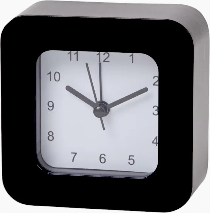 Kis Óra Ébresztőóra Fekete Klasszikus Négyzet Akkumulátoros Karóra 9,2cm