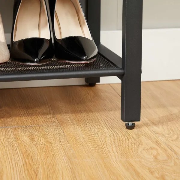 DAVOR cipőtartó, barna/fekete