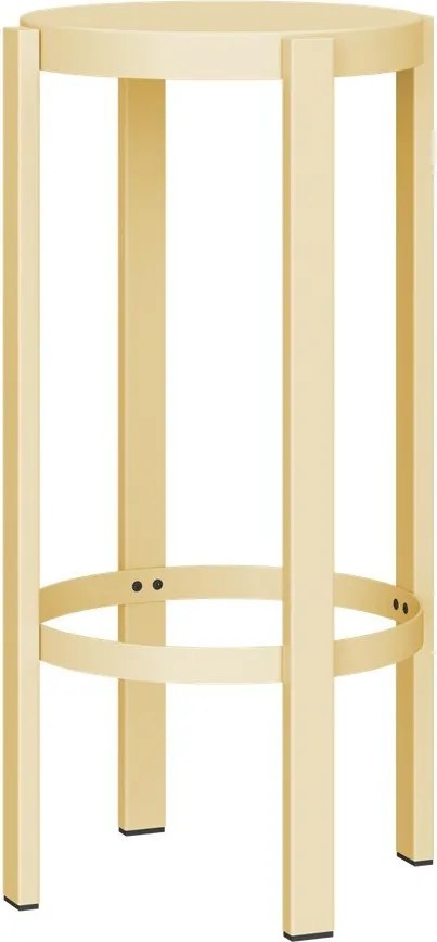 Sárga acél bárszék (ülésmagasság 75 cm) Doon – noo.ma