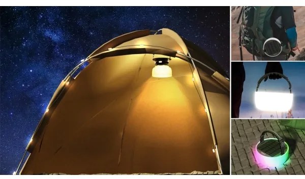 Immax 08493L - LED RGB hordozható napelemes lámpa LED/10W/5V/3600mAh/IP65