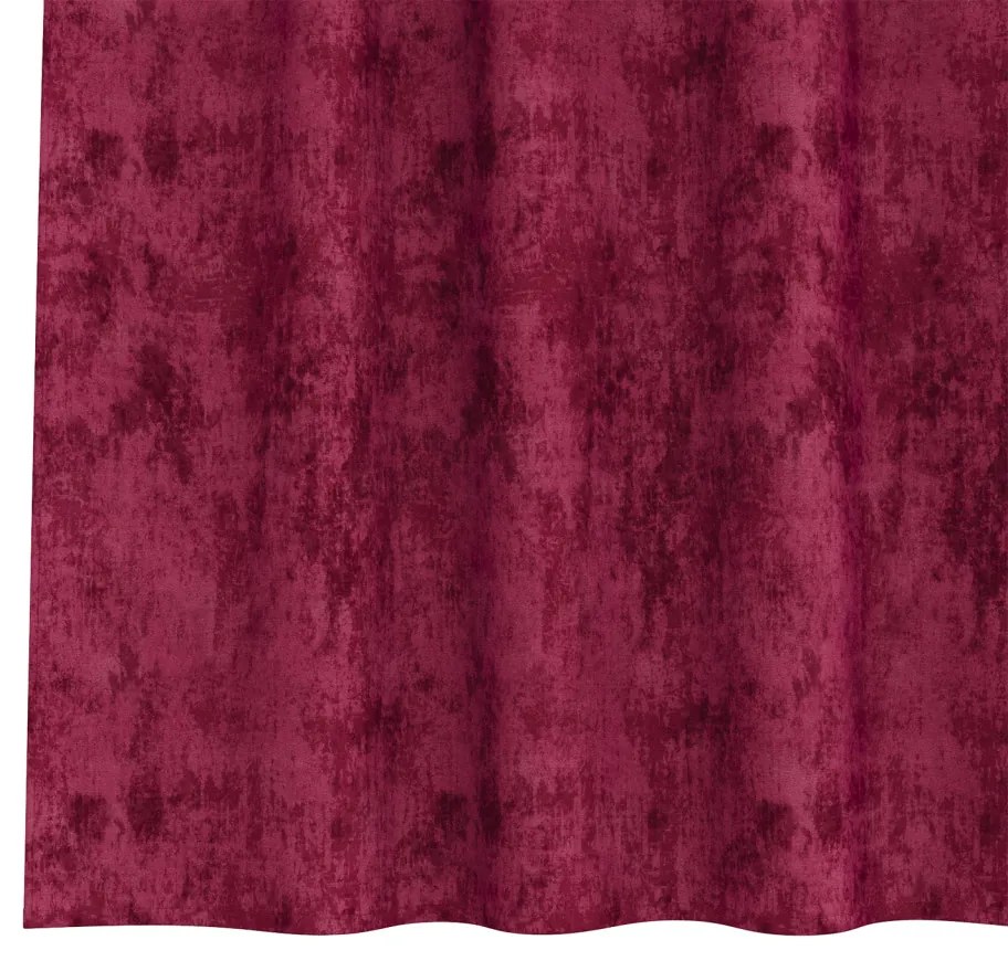 Bársonyfüggönyök 2 db gombfüggönnyel Bordó 260x140 cm