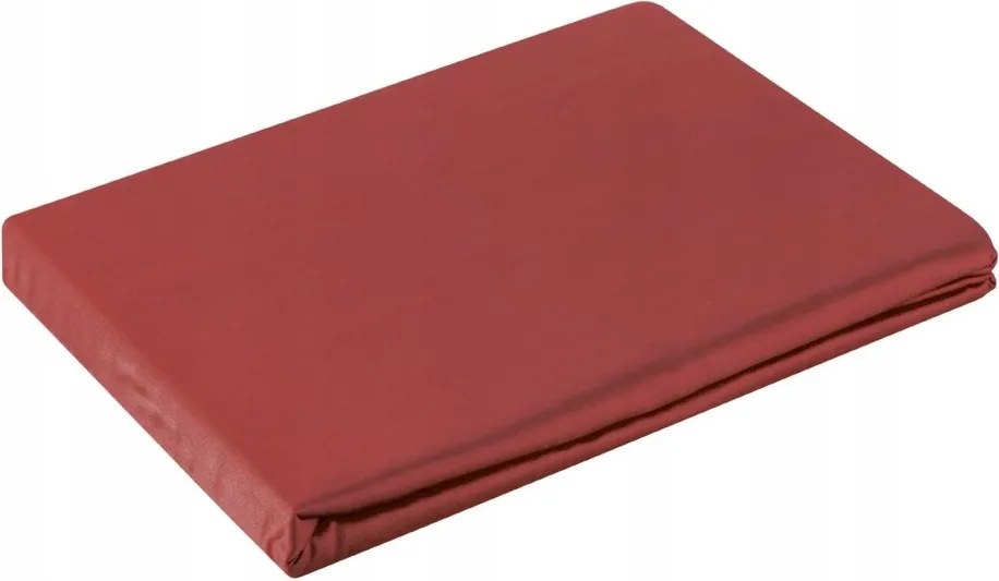 Gumi nélküli szatén lepedő Nova 180x210 Eurofirany piros