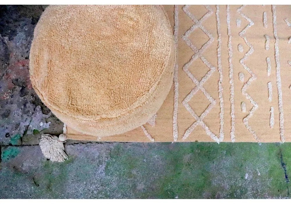 Okkersárga puff Chill Honey – Lorena Canals