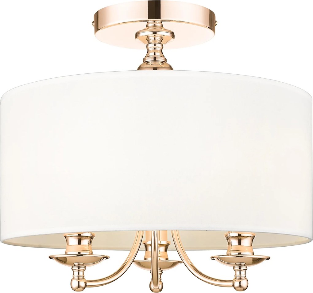Cosmolight glamour modern mennyezeti lámpa abu dhabi fehér arany cosc03480au-wh