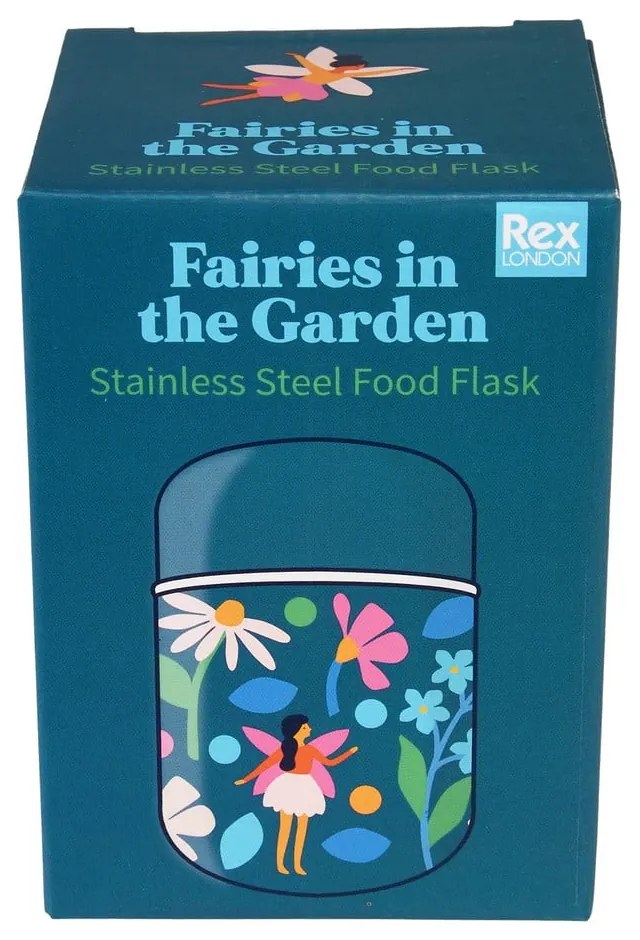 Kék ételtartó gyerek termosz 280 ml Fairies in the Garden – Rex London