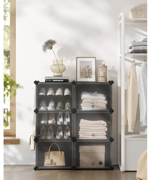 BOXIFY moduláris rekeszes polc, fekete