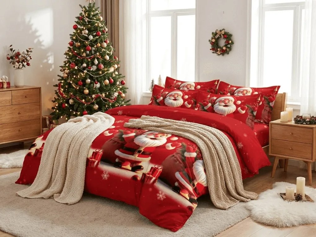 Mikroszálas ágyneműhuzat JOLLYPOP piros Ágyneműhuzat mérete: 70 x 80 cm | 140 x 200 cm