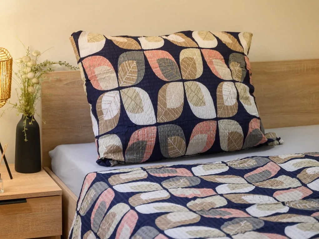 Krepp ágynemű Renforcé pamutból AUTUMN LEAF színes kivitel Ágyneműhuzat mérete: 70 x 90 cm | 140 x 200 cm