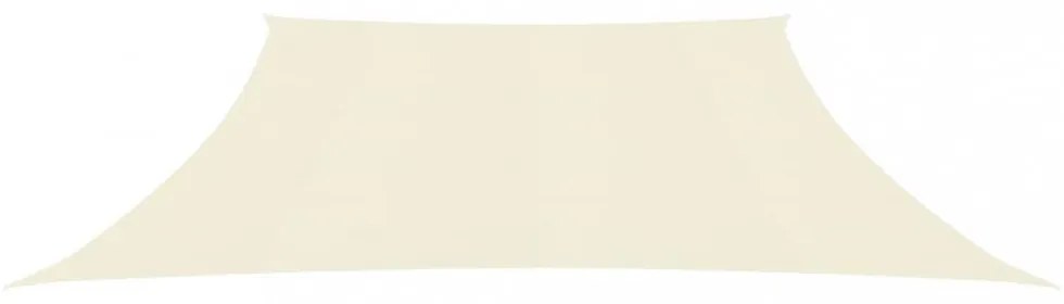 krémszínű HDPE napvitorla 160 g/m² 3/4 x 2