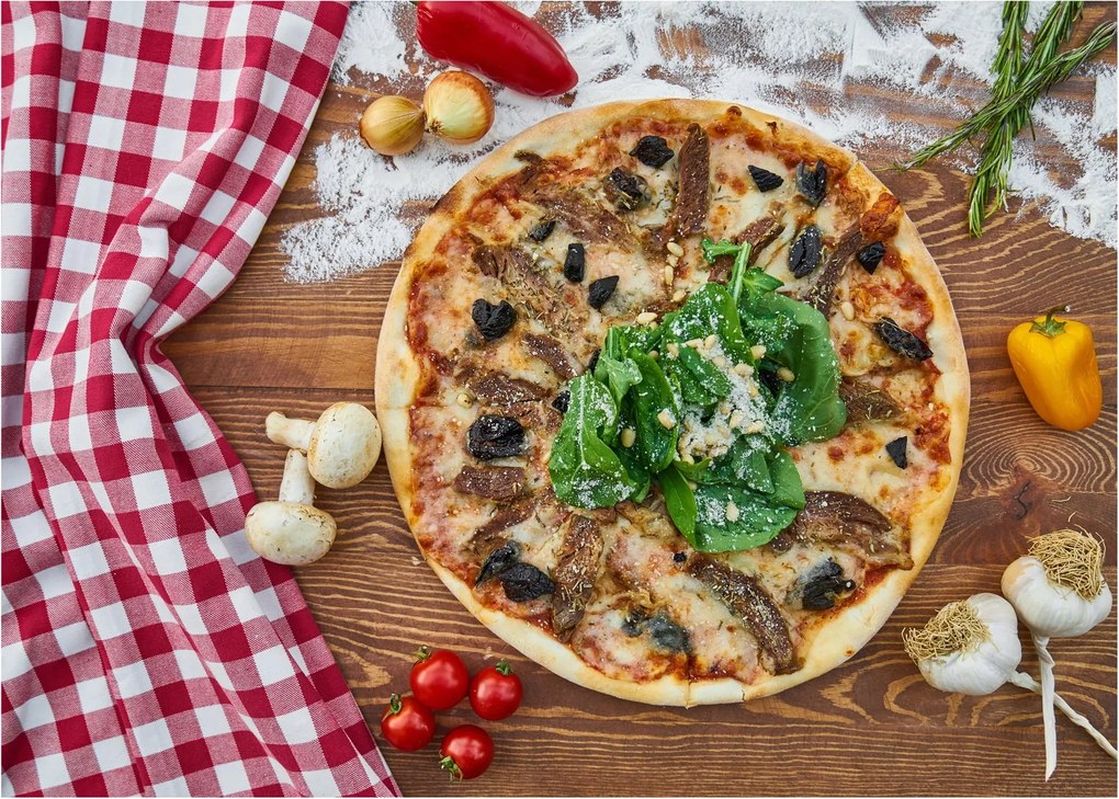 Pizza képe (üvegen) (70x50 cm)