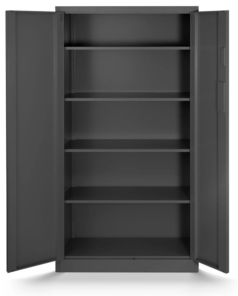 Fém iratszekrény DANIEL, 900 x 1850 x 400 mm, antracit