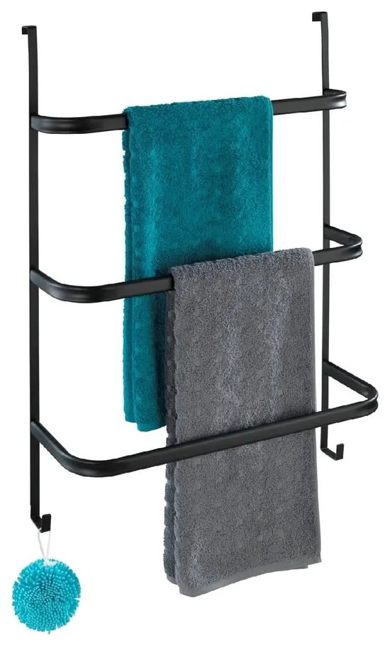 Towel Holder Black fekete törölközőtartó, 21 x 54 cm - Wenko