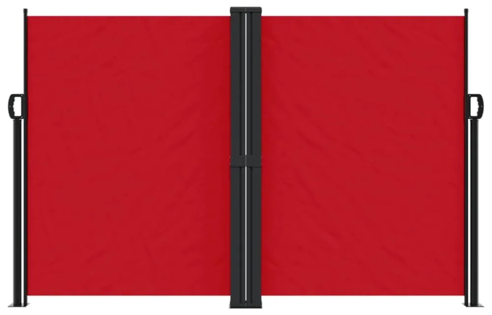 piros behúzható oldalsó napellenző 160 x 1200 cm
