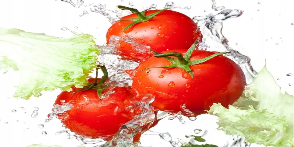 Fotó üvegkép Paradicsom és saláta 140x70