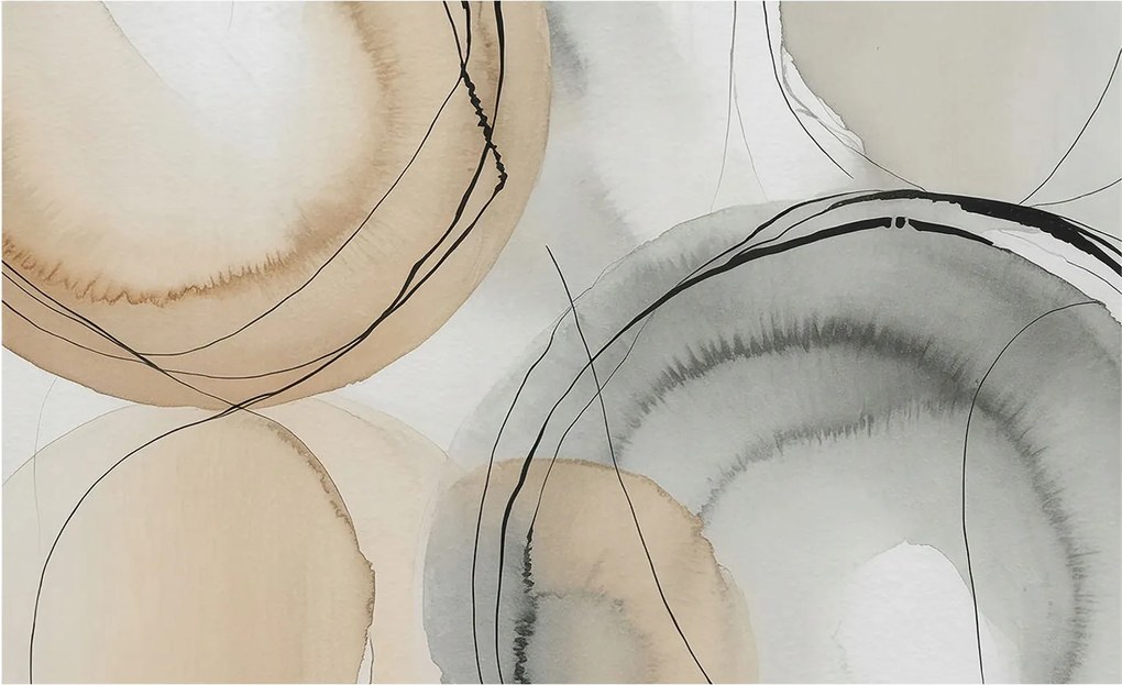 Divatos Flizelin Tapéta Fali Furnér Geometrikus harmónia 416x254