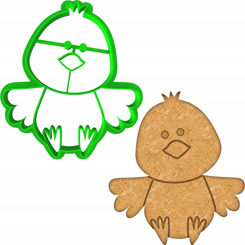 Húsvéti Forma Mézeskalács lyukasztó Húsvéti Csirke Csirke 8cm