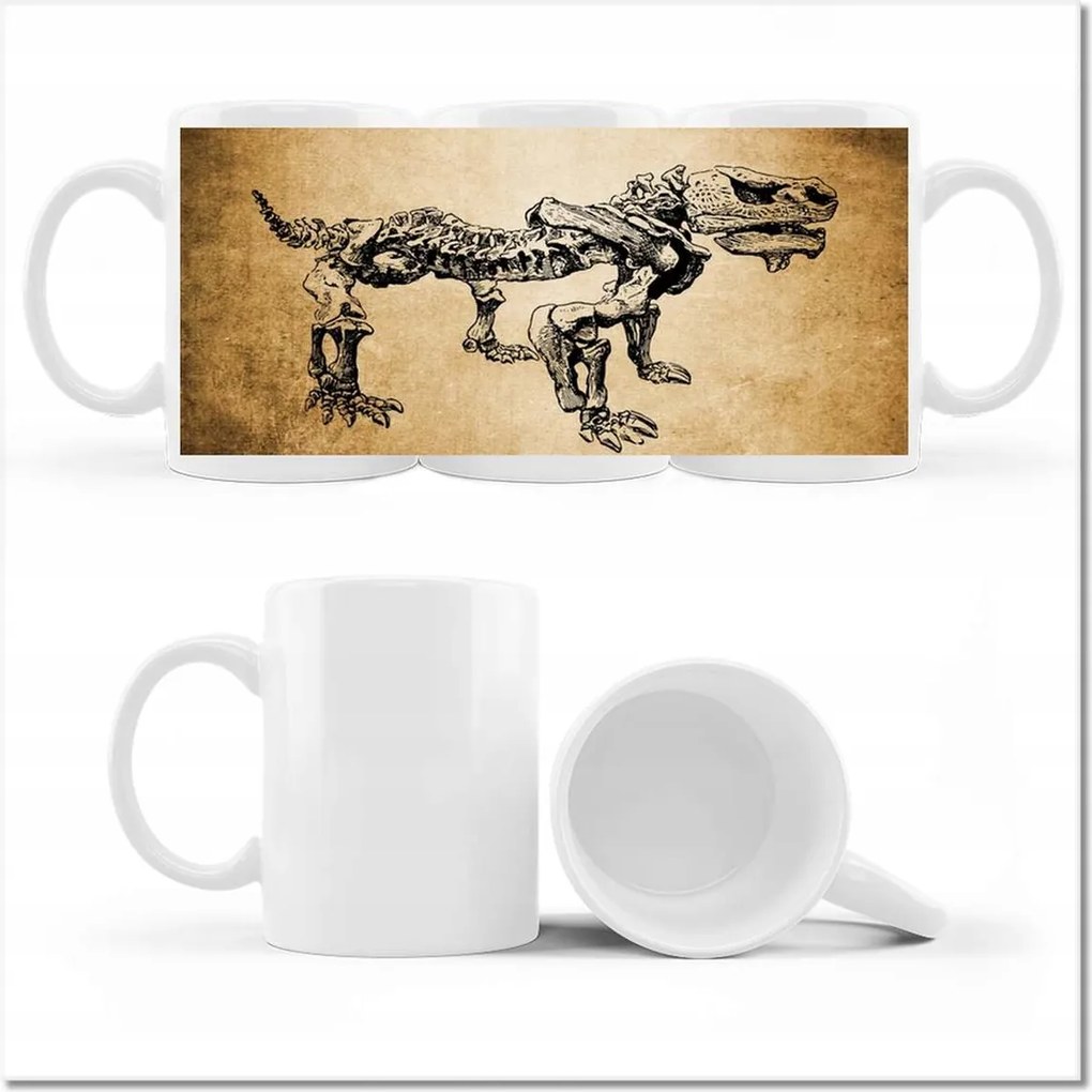 Dinoszaurusz fényképes bögre Dino őstörténet