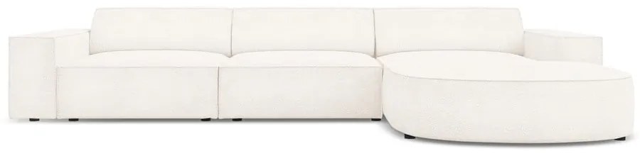 Bézs buklé szövet sarokkanapé (jobb oldali) Jodie – Micadoni Home