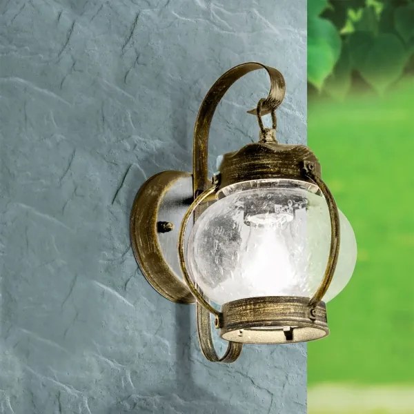 Orion - TAVERNA kültéri fali lámpa 1xE27/60W/230V IP23 bronz/patina