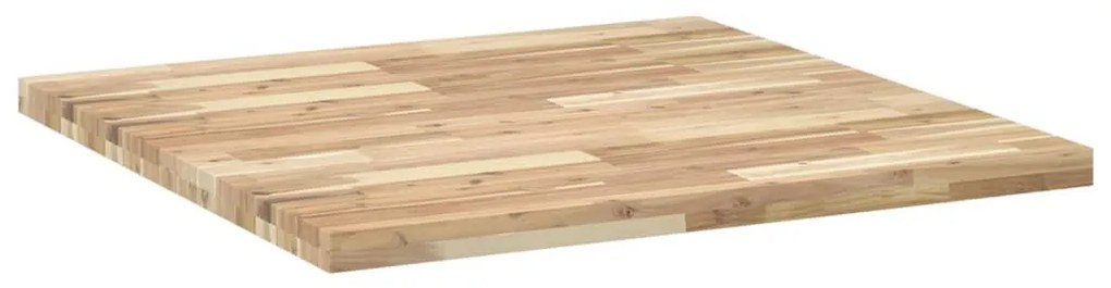 négyzet alakú tömör akácfa asztallap 90 x 90 x 4 cm
